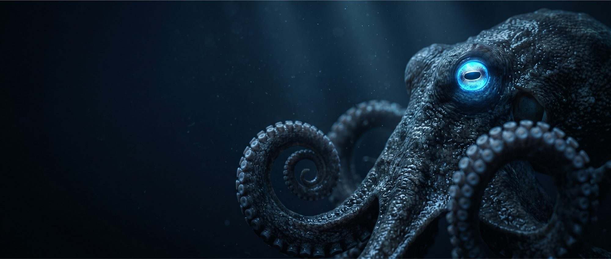 Oktopus als Markenmotiv von OH.center, je ein Arm für ein System